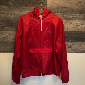 IZOD Lacoste red wind breaker